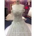 Princess off The Shoulder Complex Hand Beading Wedding Dress